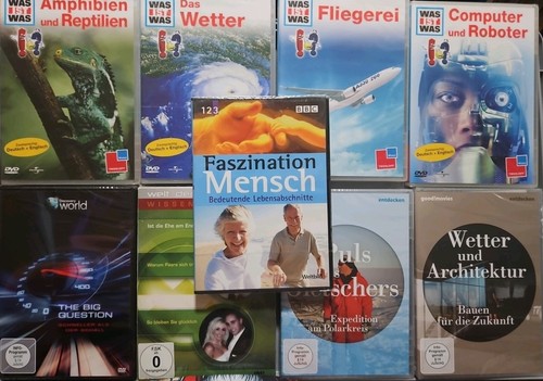 Dokumentationen dvd s was - 9, dvd's