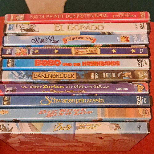 Kinder dvds - 10,